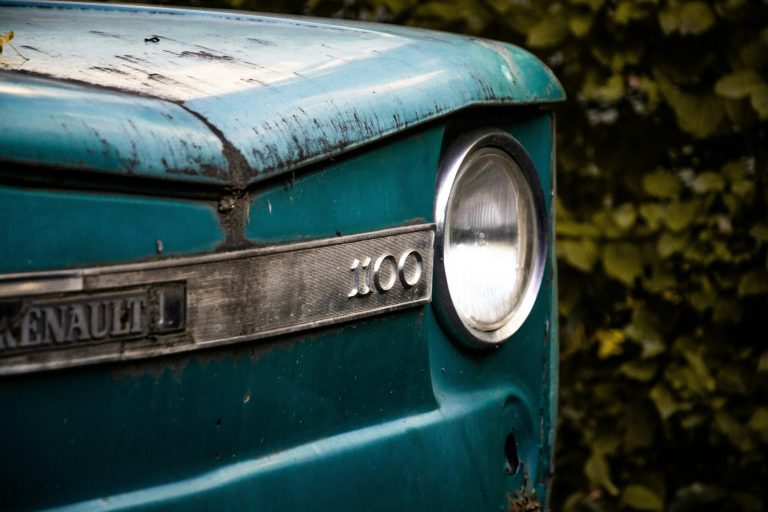 The transformative power of a new paint job on an old car